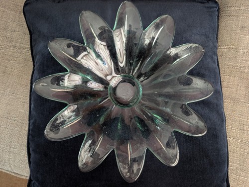 Glass daisy design fruit bowl - design,