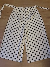 QED London White Black Dotted Culottes size UK14