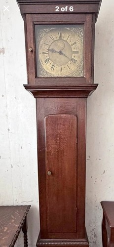 Antique oak longcase - oak,