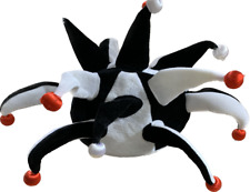 Black & White Light Up Jester Hat football teams Newcastle, Fulham, Notts County