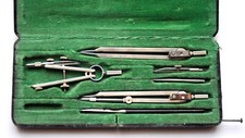 Vintage Compass Set by Alpha Precision Instruments, Bavaria, Germany, Set No. 7