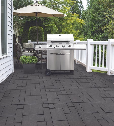 Mosaic garden patio - garden,