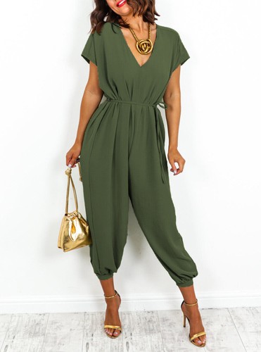 Womens neck tie belted waist - womens,