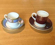 Two demitasse coffee cups - coffee, and