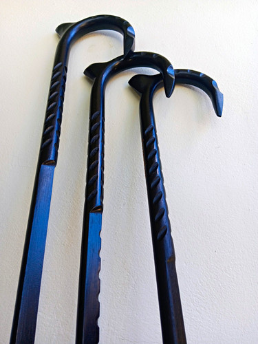 Black cane walking - cane, c