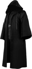 Halloween Hooded Robe Cloak for Men Kid Hicarer Wizard Costume Knight Cosplay