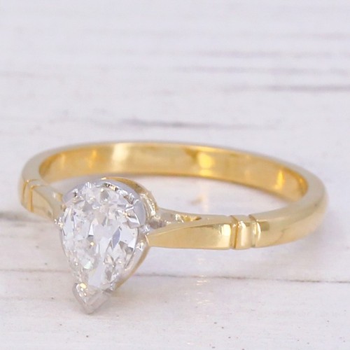 Art deco 59ct old pear - art,