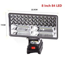 LED Work Light For Makita 18V Battery Cordless Flashlight Dual USB Torch Camping