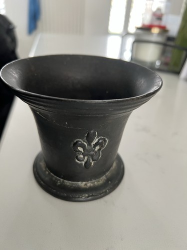 Antique bronze mortar - antique,