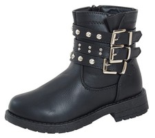 Girls Mid Calf Studded Buckle
