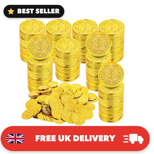 300 pcs plastic fake coins - 300,