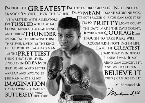 Muhammad ali quotes signed - ali,