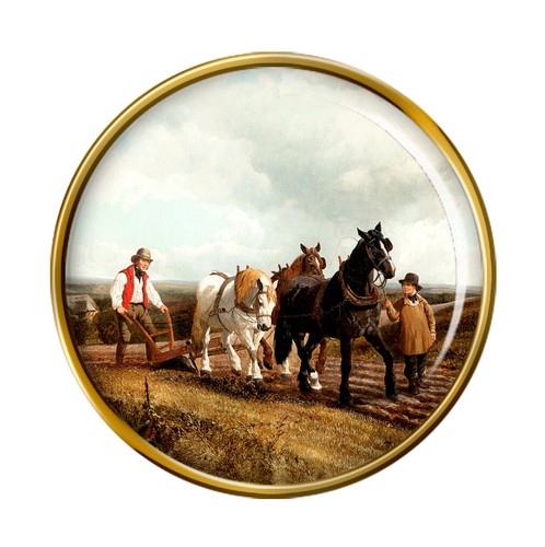 Horse plough herring lapel - by,