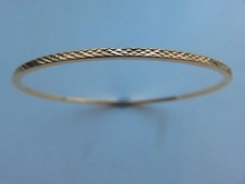 Gold Slave Bangle 2mm Ladies