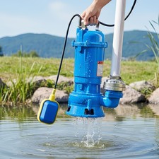 HEAVY DUTY WATER PUMP SUBMERSIBLE WASTE CESSPIT SUMP SEWAGE GARDEN PONDS DIRTY