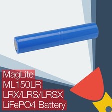 MagLite Battery ML150LR/LRX/LRS/LRSX LiFePO4 LED Torch/flashlight Replacement