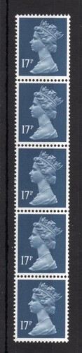 17p machin unmounted mint - mint, coil