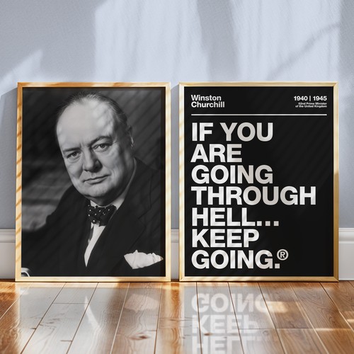 Winston churchill poster set - poster,