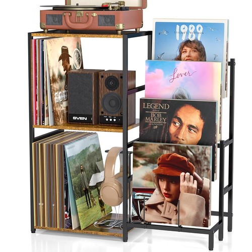 Turntable stand with tier - with, 4-tier