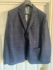 Navy Blazer w Green check
