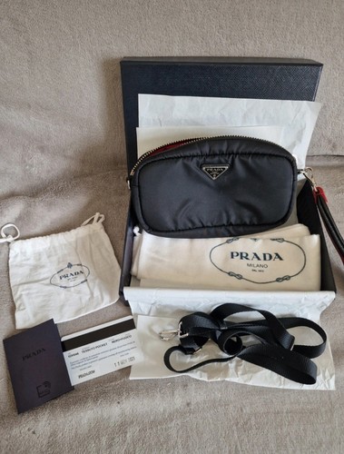 Prada tessuto pocket wristlet - prada,