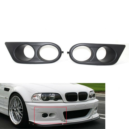 Pair black front - bumper, lower