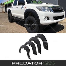 BLACK WIDE BODY WHEEL ARCHES FENDER FLARES KIT FOR TOYOTA HILUX VIGO 2005-2014