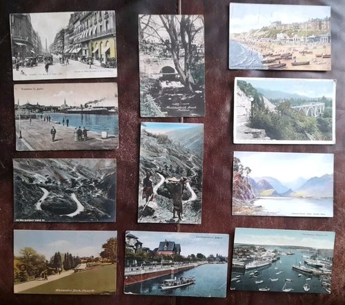 Vintage postcards job - vintage, of