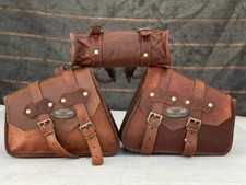 Bag Leather Motorcycle Side