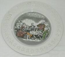 ADAMS POTTERY DICKENS PLATE " MR MICAWBER DELIVERS SOME VALEDICTORY REMARKS "