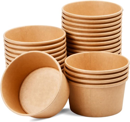 50x kraft paper - food, bowls