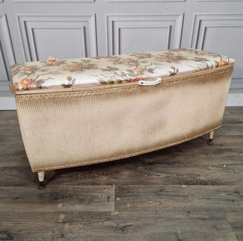 Vintage sirrom storage ottoman - vintage,
