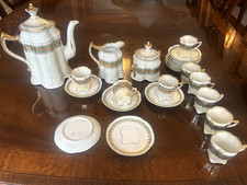 Richard Ginori coffee set  cups, saucers, coffe pot, creamer and sugar bowl