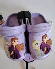 New Baby Toddler Girls Frozen Sandals Size 6 Clog Style Slipper M&S