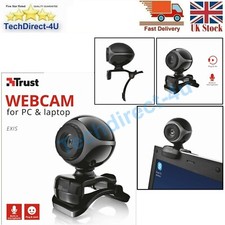 Trust Exis 17003 Webcam with Microphone built in USB 2.0 Skype Zoom Compatible