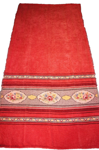 1930s 40s red chenille - /40s,