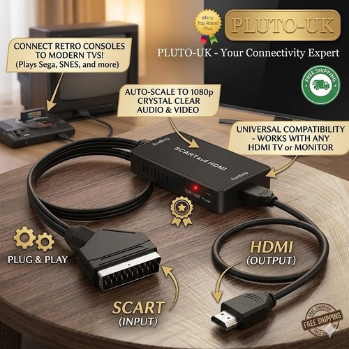 Scart hdmi converter cable - scart,