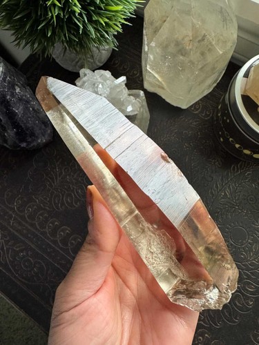 Smoky lemurian clear quartz - lemurian,