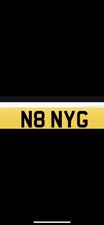 Number Plate N8 NYG License