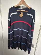 Cotton Traders Mens Jumper Size 2xl Striped Nwts