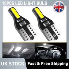 10PCS AUXITO T10 501 W5W Canbus Car Number Plate Sidelight White Led Bulbs UK