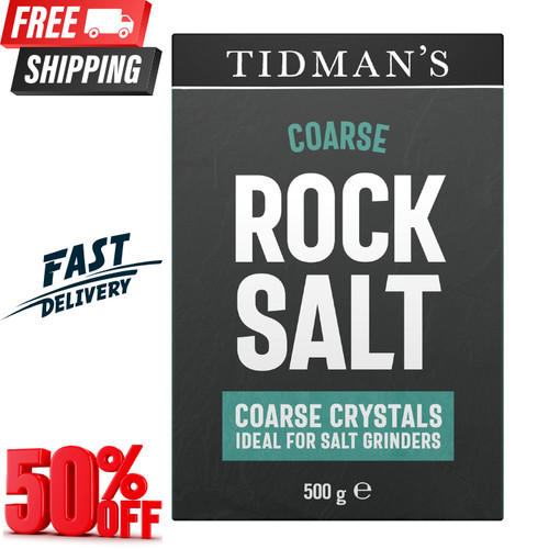Tidmans natural rock salt 500g - tidmans,