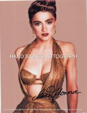 MADONNA AUTOGRAPHED 8 1/2 X 11