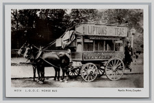 Vintage Postcard Horse Bus