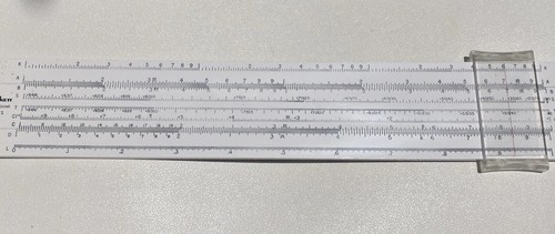Pickett slide rule microline - slide,
