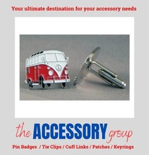 New old school Campervan camper van camping cufflinks cuff shirt links metal