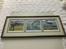 Spitfire - Limited Edition Triptych Prints ALL No. 122/500 by Keith Woodcock,...