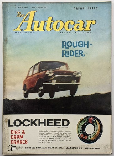 Autocar magazine 04 1960 - magazine,, 22-04-1960
