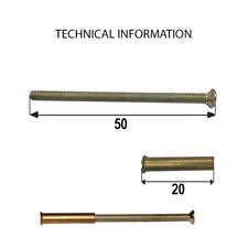 Brassed M3 Connecting Screws