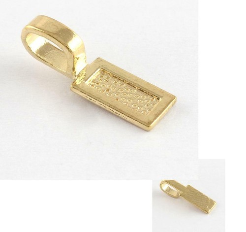 Rectangular pendant bails glue - pendant,